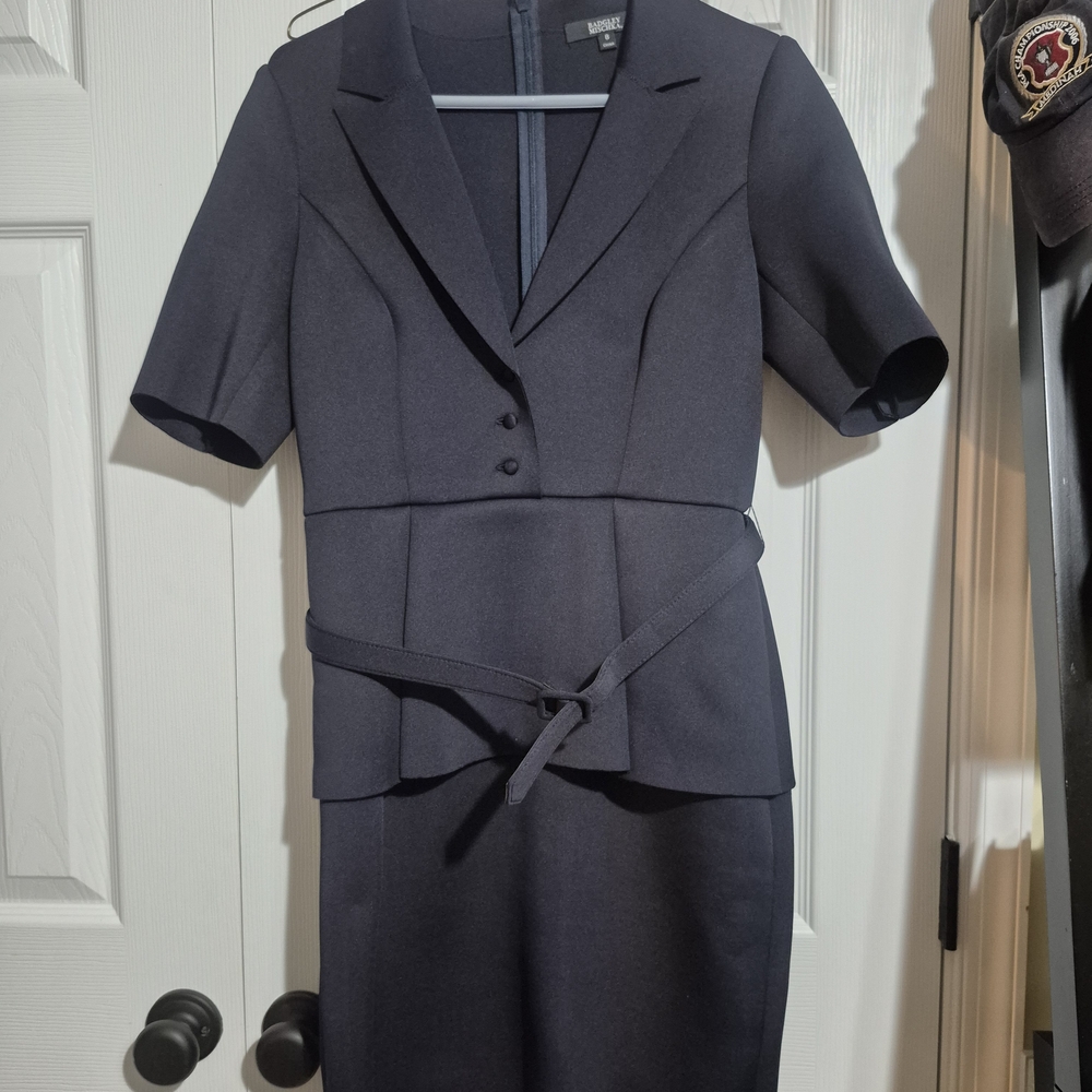 Badgley Mischka Navy Dress